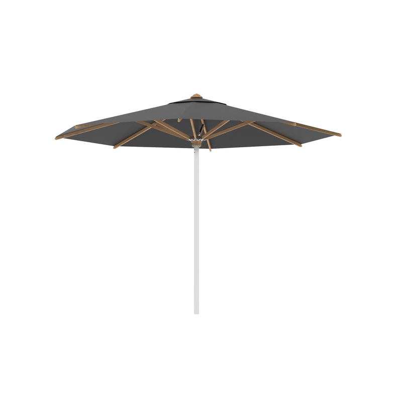 Shady Round Umbrella with Teak Ribs