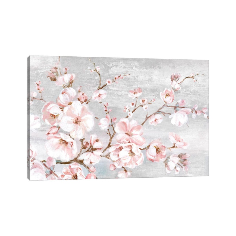 Spring Cherry Blossoms I by Eva Watts – Painting Print on Paper East Urban Home Mat Color: No Mat Size: 26″ H x 40″ W x 1.5″ D Format: Wrapped Canvas
