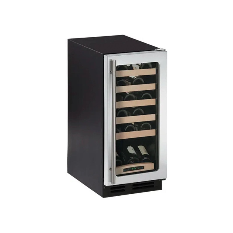 U-Line U2115WCS00 15″ Stainless Steel Glass Door Built-in Wine Storage