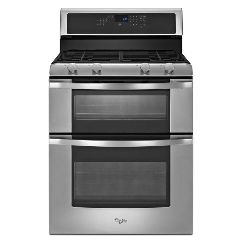 Whirlpool WGG555S0BS 6.0 Total cu. ft. Double Oven Gas Range with AccuBake system