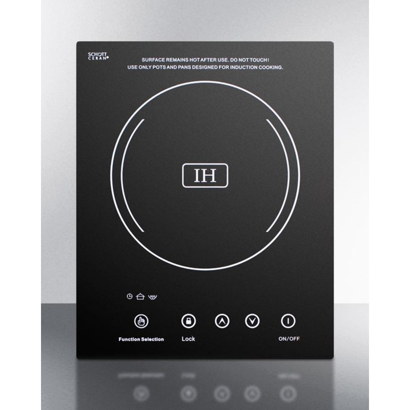 12″ Wide 115v 1-burner Induction Cooktop