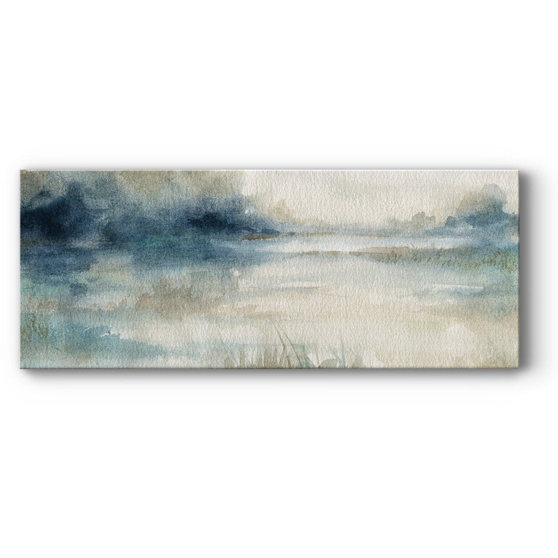 Still Evening Waters II – Wrapped Canvas Print Wade Logan Size: 20″ H x 50″ W x 1.5″ D