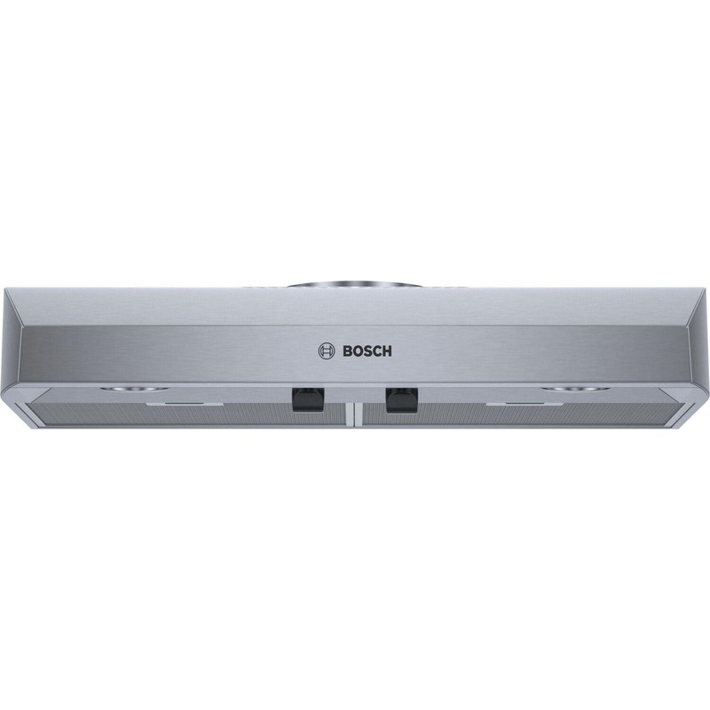Bosch DUH30252UC 500 Series, 30″ Under-cabinet Hood, 400 CFM, Halogen lights, Stnls