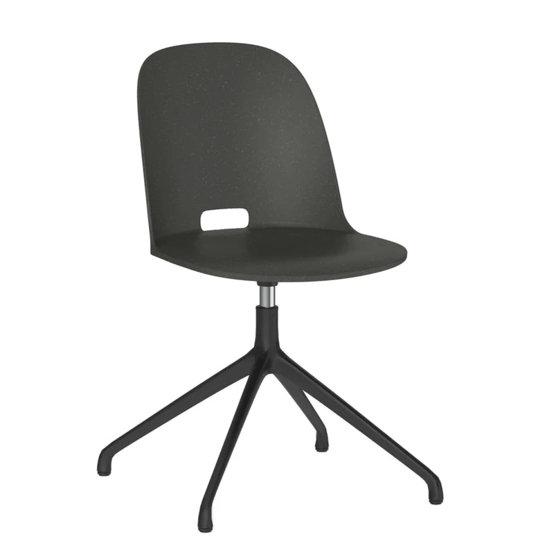 Emeco Alfi Work Swivel Chair With Glides