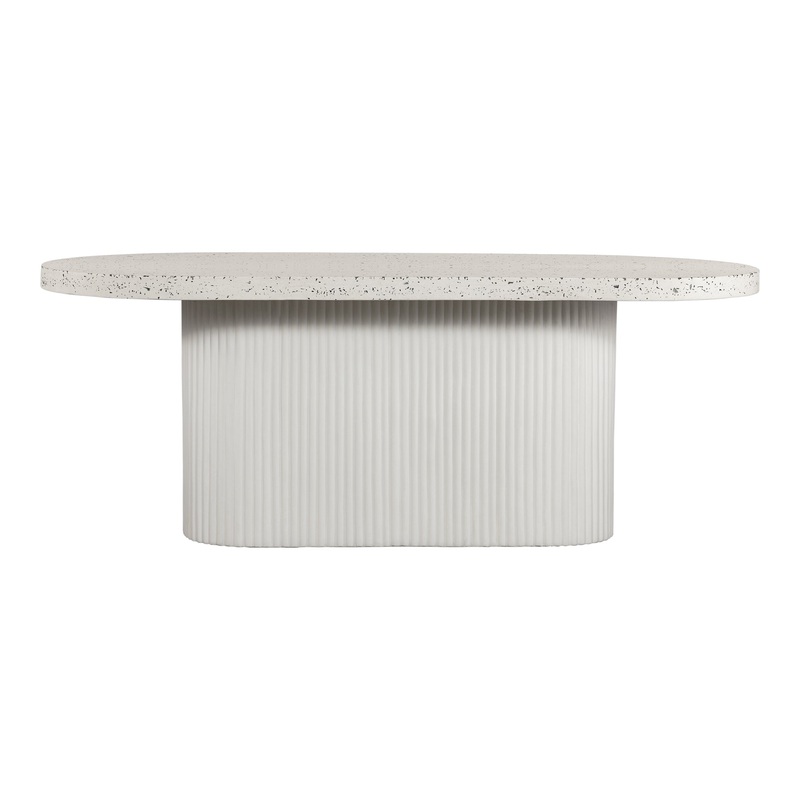 Sun-soaked Gathering Hub: Modern Outdoor Concrete Dining Table