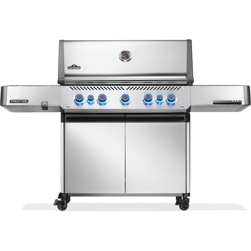 Napoleon Bbq P665VRSIBPSS Prestige 665 RSIB with Infrared Side and Rear Burner , Propane, Stainless Steel
