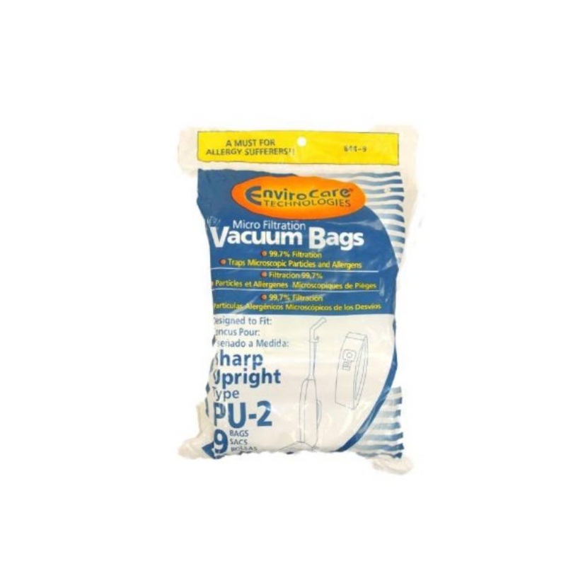 Sharp PU2 Vacuum Bags 3 Pack Generic