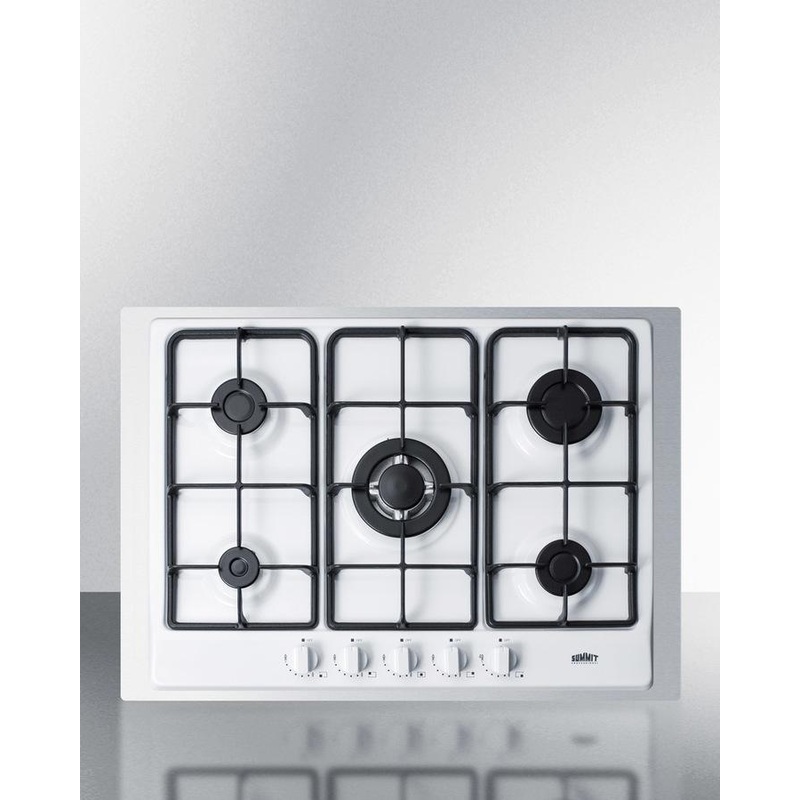 Summit GC5271WTK30 30″ Wide 5-burner Gas Cooktop