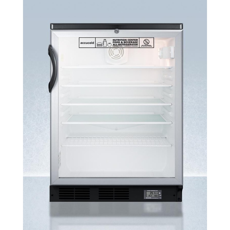 Summit SCR600BGLNZ 24″ Wide All-refrigerator