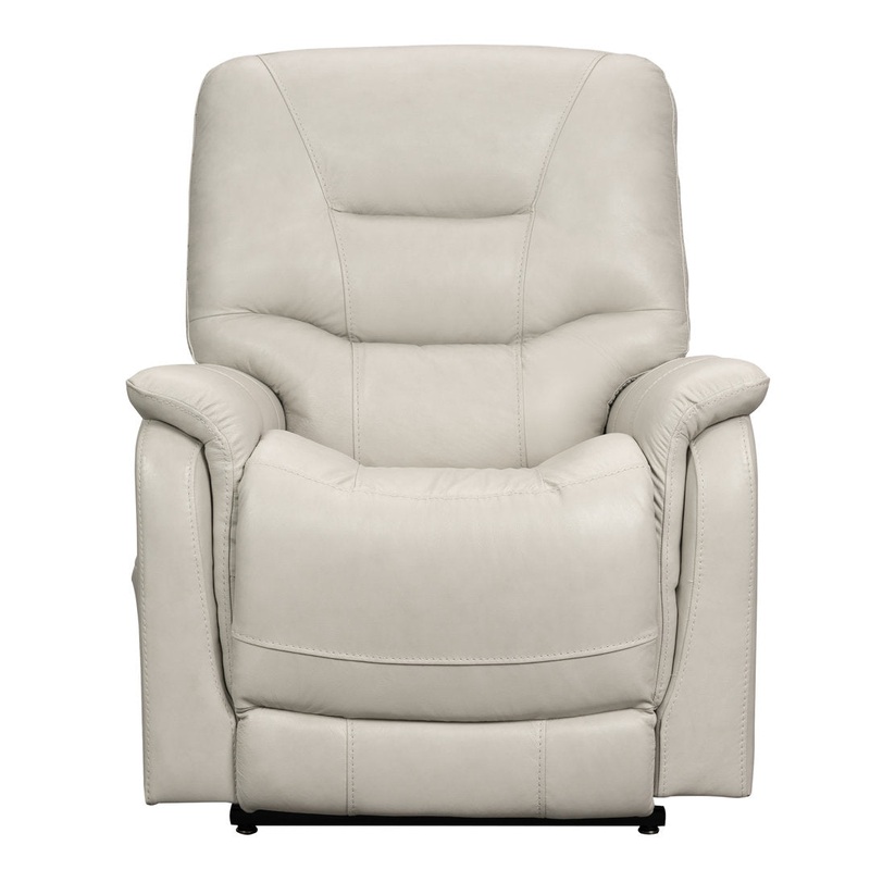 Weldona 37″ Wide Leather Match Power Lift Assist Standard Recliner Lark Manor Leather Type: Cream Leather Match