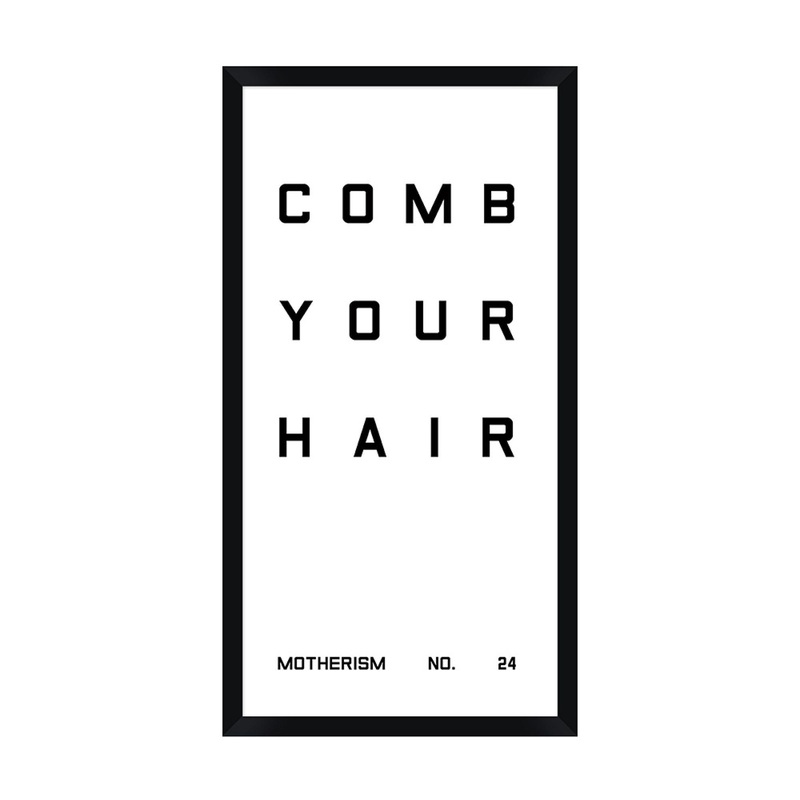 Bathroom Comb Your hair Wall Art