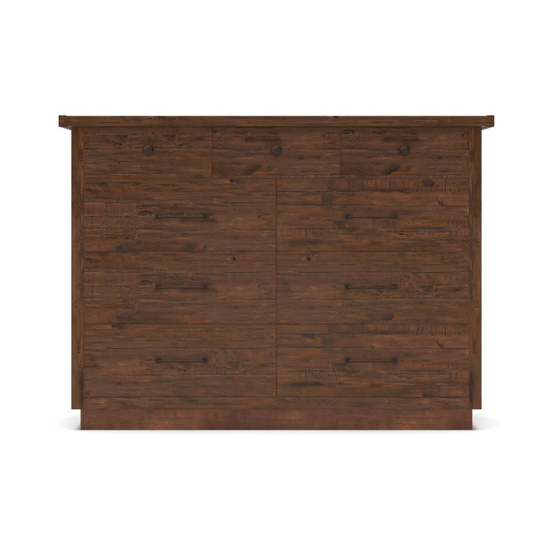 Big Daddys Antiques Reclaimed Wood 9 Drawer Wide Dresser