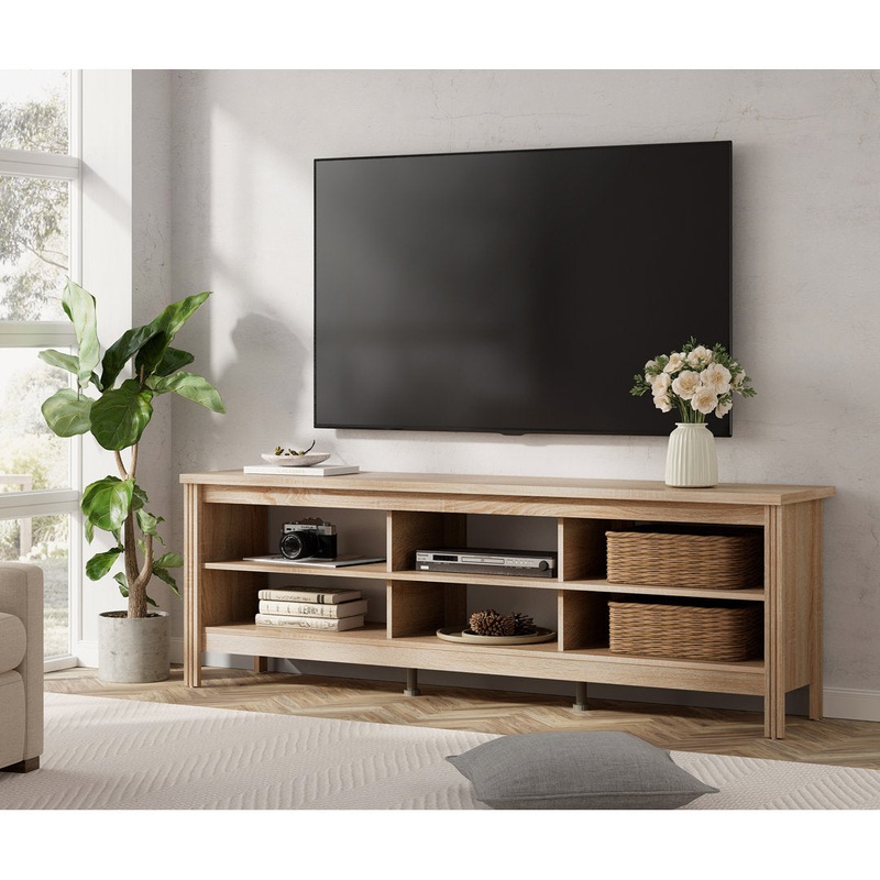 Darsy 70” W Storage Credenza Ebern Designs Color: Oak