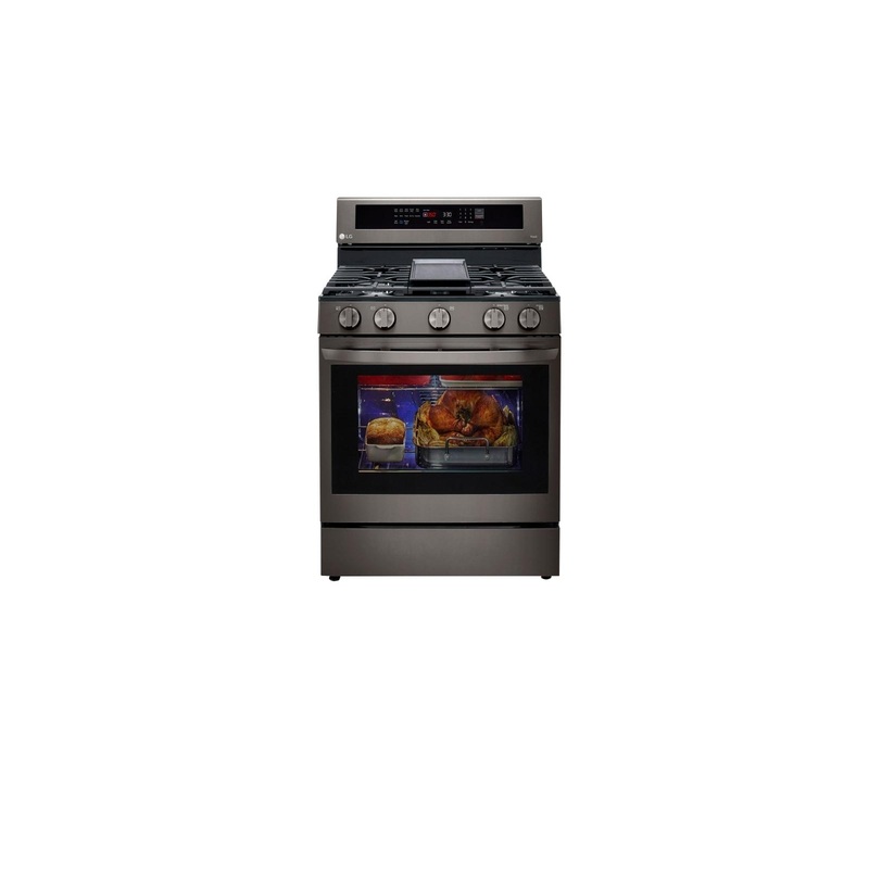 Lg LRGL5825D 5.8 cu ft. Smart Wi-Fi Enabled True Convection InstaView Gas Range with Air Fry