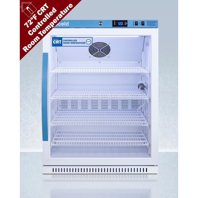 Summit ARG61PVBIADACRT 6 CU.FT. Upright Controlled Room Temperature Cabinet, ADA Height