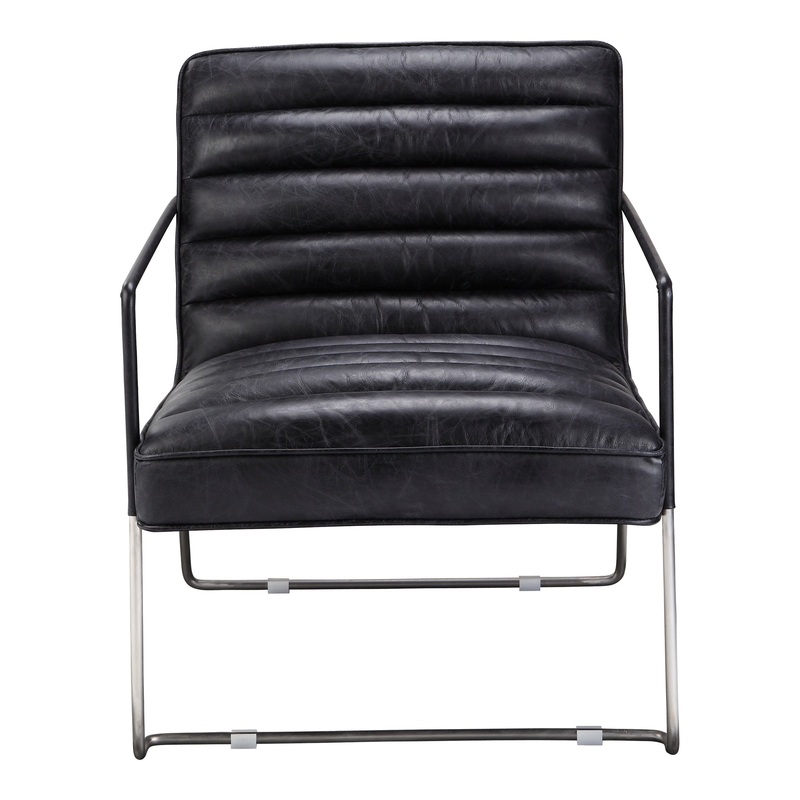 Urbane Hexagon Leather Club Chair