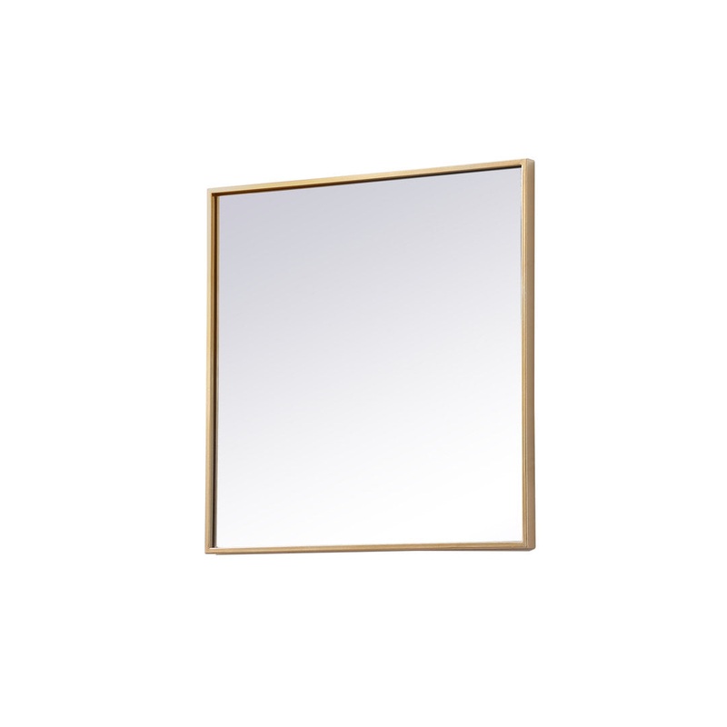 Valparaiso Accent Mirror Wade Logan Size: 24″  x 24″  Finish: Brass