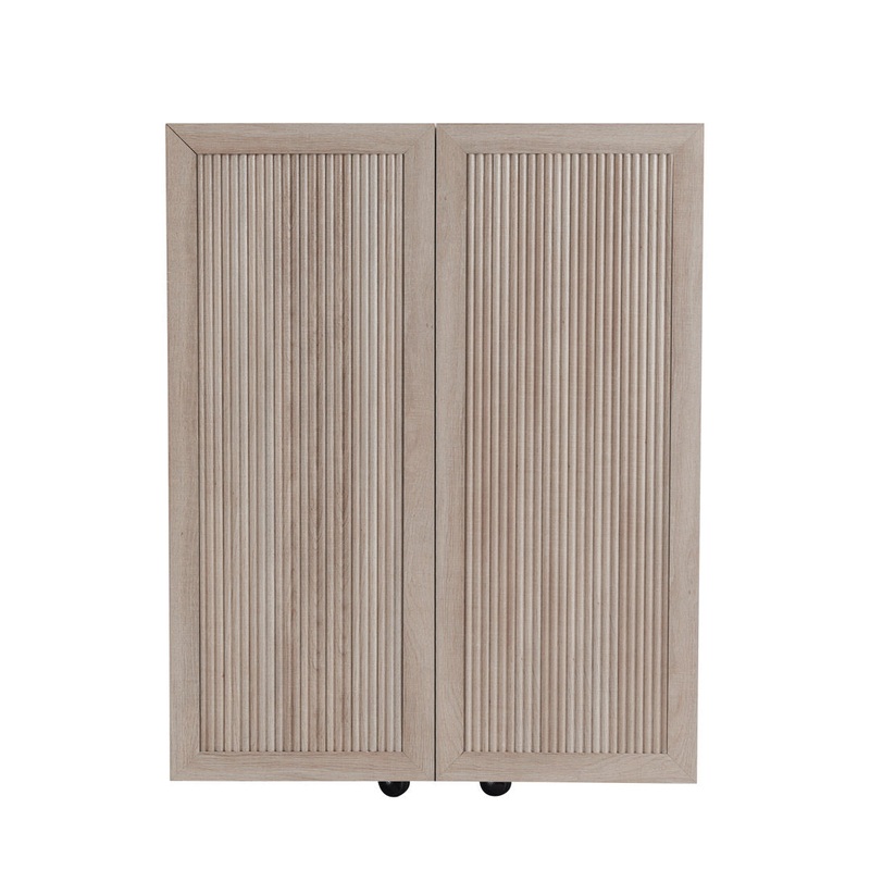 Yessine 31.5” Bar Cabinet Ebern Designs Color: Oak