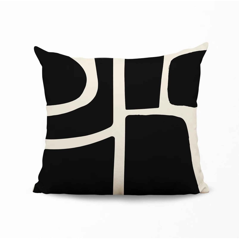 Banksy Abstract Spun Polyester Throw Pillow-17″x17″