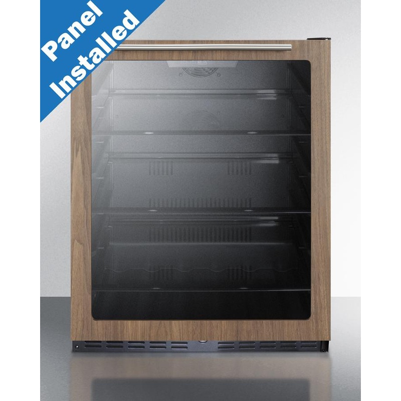 Summit AL57GWP1 24″ Wide Built-In Beverage Center With Wood Door Trim, Ada Compliant