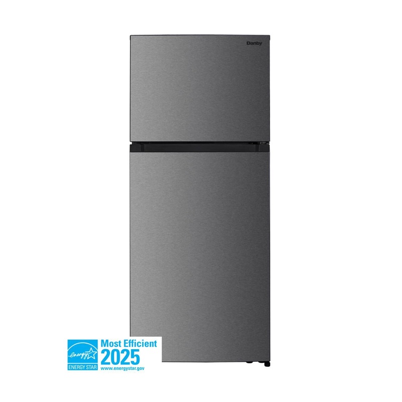 Danby DFF176B1SLDB Danby 18 Cu. Ft. Top Mount Refrigerator In Stainless Steel Look