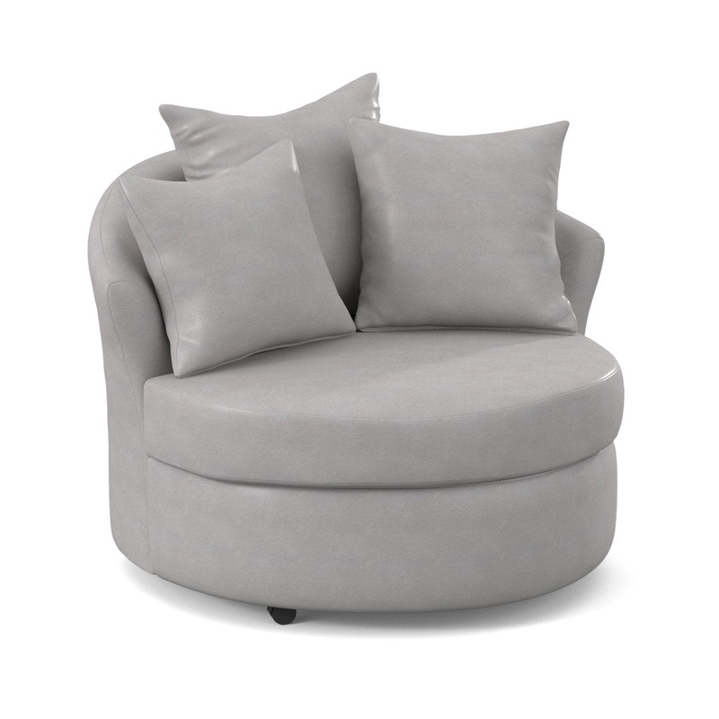 Alsup Barrel Chair Andover Mills Fabric: Fancy Steel