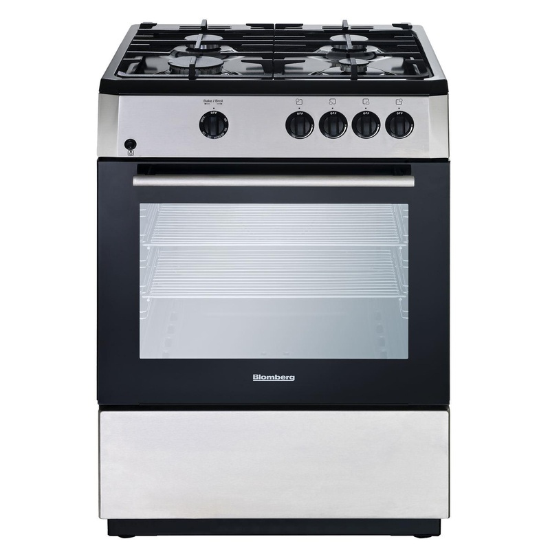 Blomberg Appliances 24in Freestanding gas range, Stainless Steel