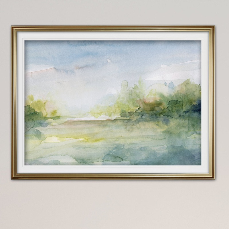 Clear Day – Picture Frame Print on Canvas Winston Porter Size: 24″ H x 32″ W x 1.5″ D Format: Gold Framed