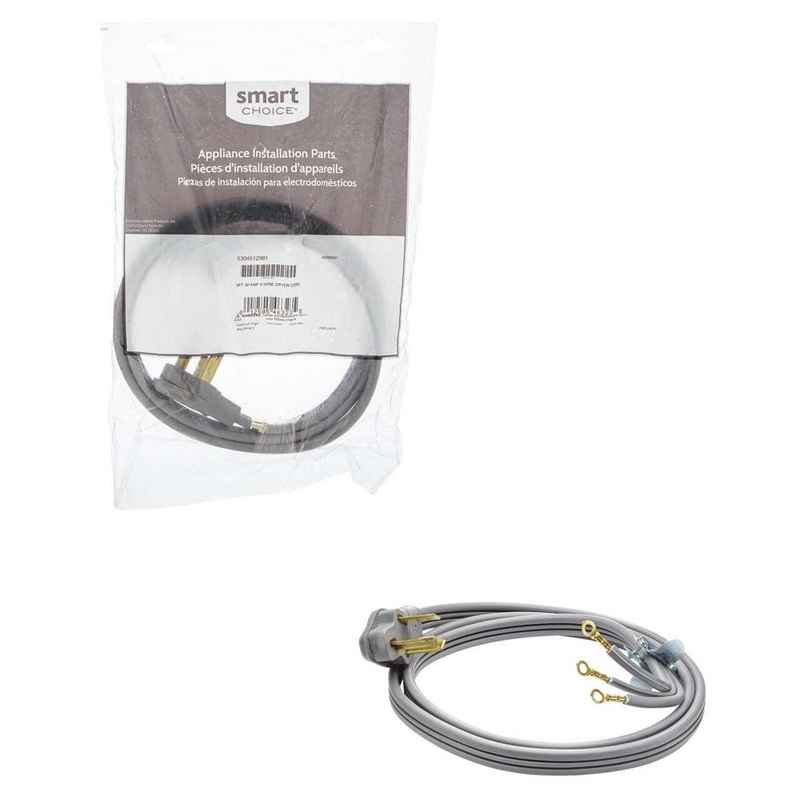 Frigidaire 5304512981C10 Smart Choice 10=1, 6′ 30 AMP 3 WIR DRYR CRD