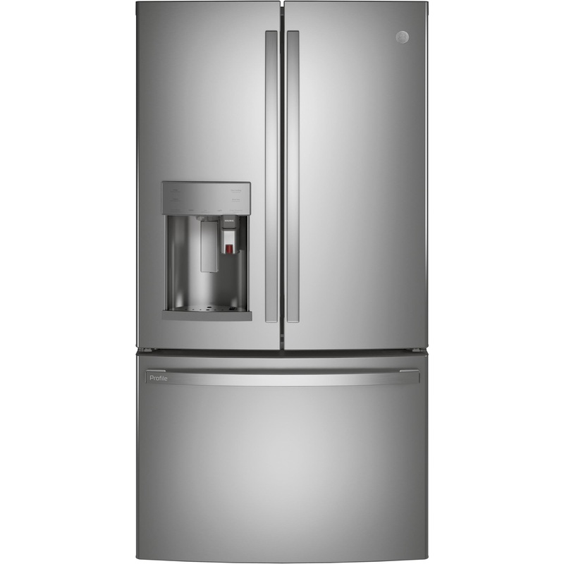 GE Profile Series ENERGY STAR 22.1 Cu. Ft. Smart Counter-Depth Fingerprint Resistant French-Door Refrigerator with Keurig K-Cup Brewing System