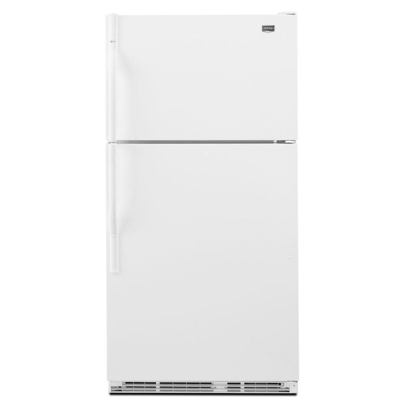 Maytag M1TXEGMYW Top-Freezer Refrigerator with FreshLock Crispers