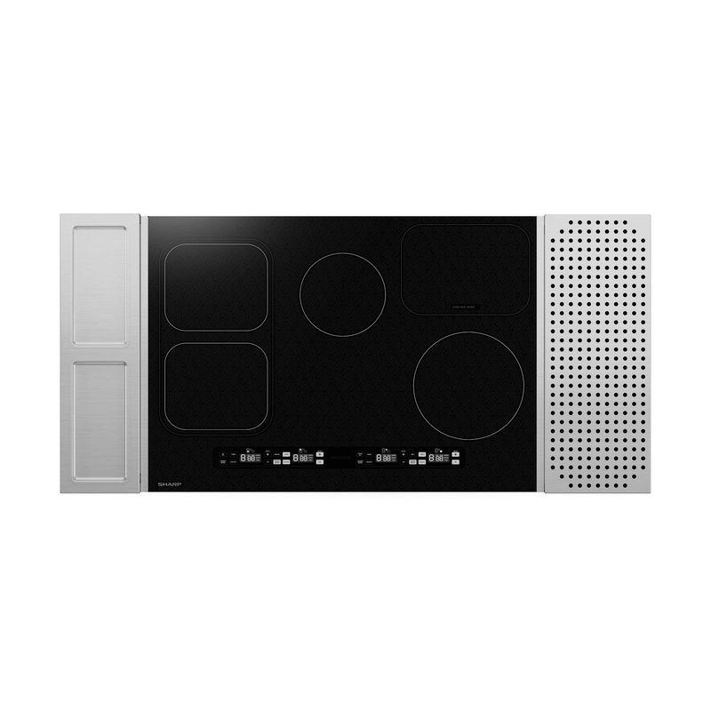 Sharp SCH3043GB Sharp 30 In. Induction Cooktop With Side Accessories