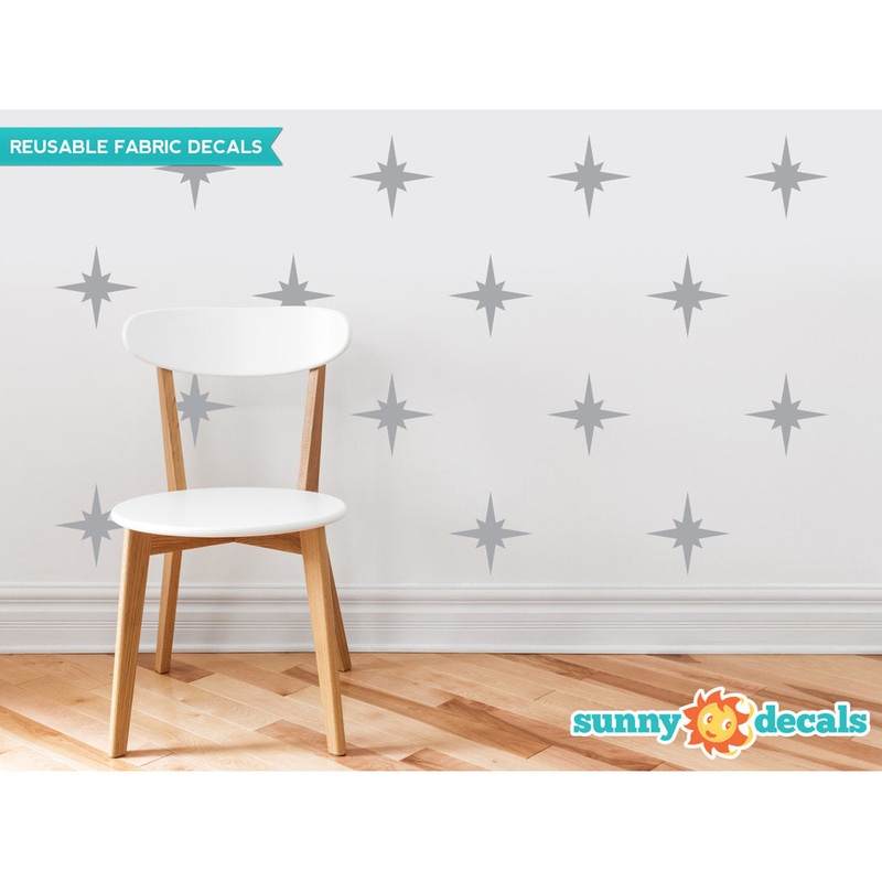 Schroeder Retro Stars Fabric Wall Decal (Set of 22) Zoomie Kids Color: Pink