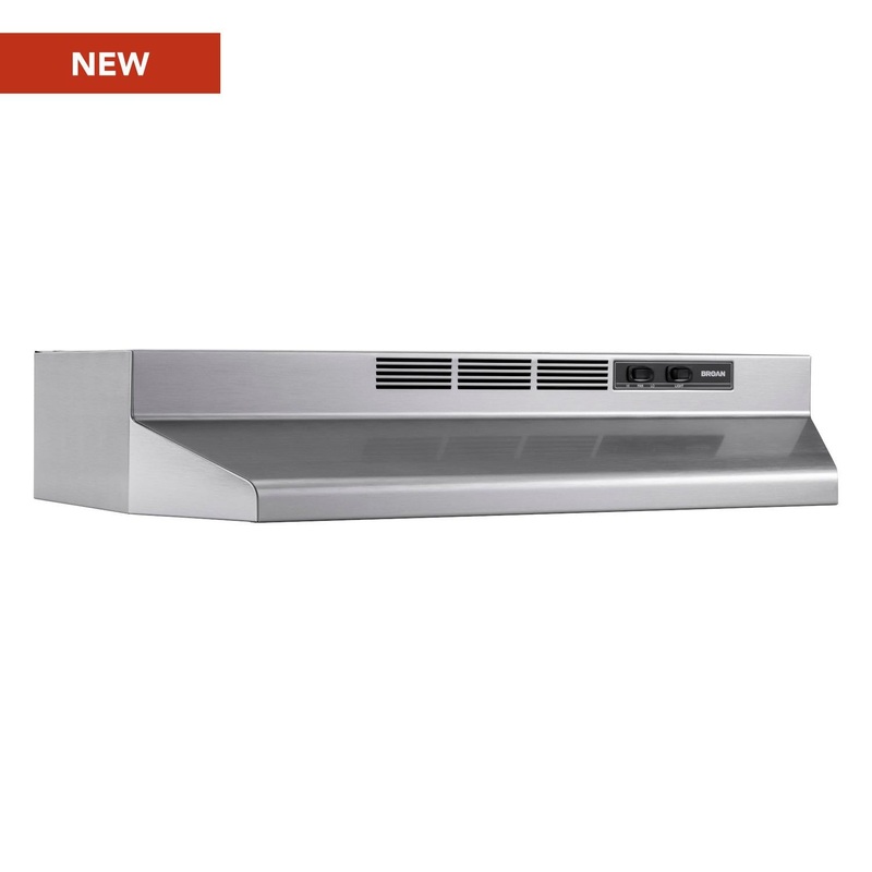 Broan 4130SF Broan 30-Inch Ductless Under-Cabinet Range Hood, Stainless Finish With Printguard