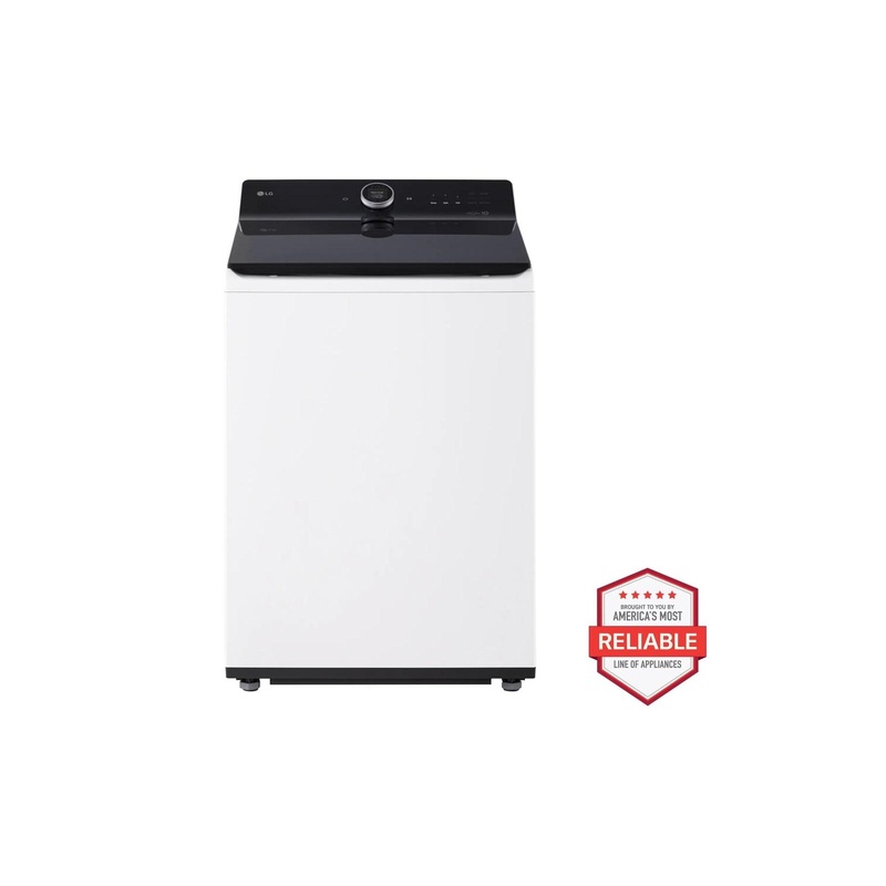 Lg WT8600CW 5.5 Cu.Ft. Mega Capacity Top Load Washer With Turbowash Washer With Steam, Ezdipense, Wi-Fi Connectivity, White