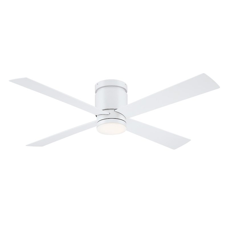 Kwartet Flush Mount Ceiling Fan with Light