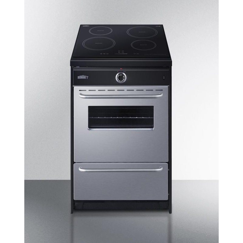 Summit TEM665BW 24″ Wide Induction Range