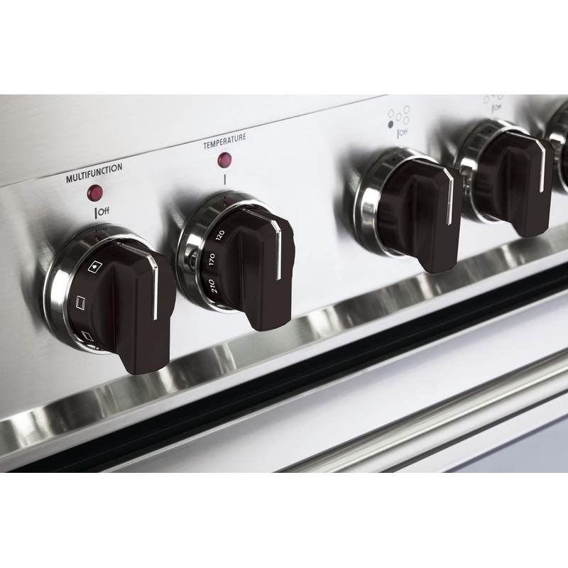 Verona VEKNDIESBLK Color Knob Set For Designer Single Oven Induction Range – Black