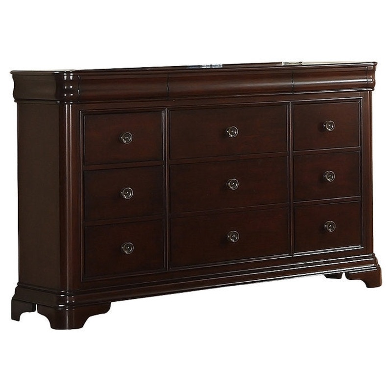 Altigarron 9 Drawer 65″ W Solid Wood Dresser Lark Manor