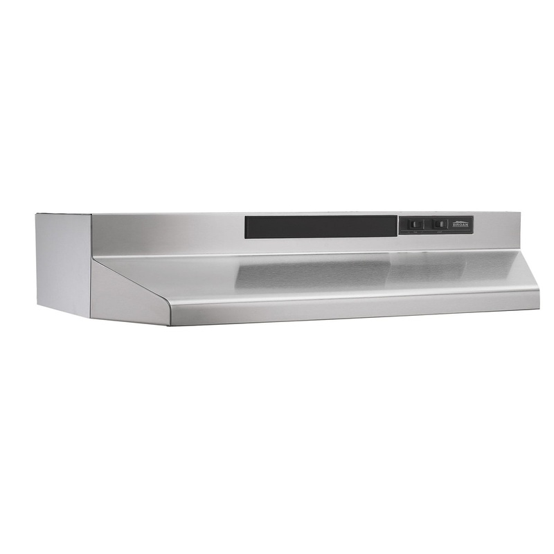 Broan BUEZ330SS Broan 30-Inch Convertible Under-Cabinet Range Hood W/ Easy Install System, 220 Cfm, Stainless Steel
