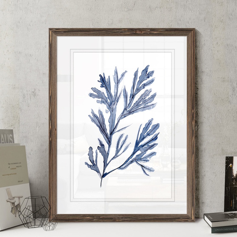 Seaweed Under Water I’ by Paul Cezanne – Picture Frame Painting Print Highland Dunes Mat Color: White Size: 24″ H x 18″ W x 1.25″ D Format: Mocha Paper Framed