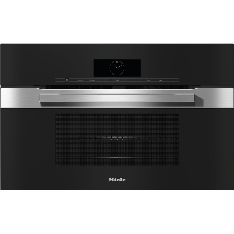 Miele H7870BMCTS H 7870 Bm Clean Touch Steel – 30″ Compact Speed Oven In A Perfectly Combinable Design With Automatic Programs And Roast Probe.