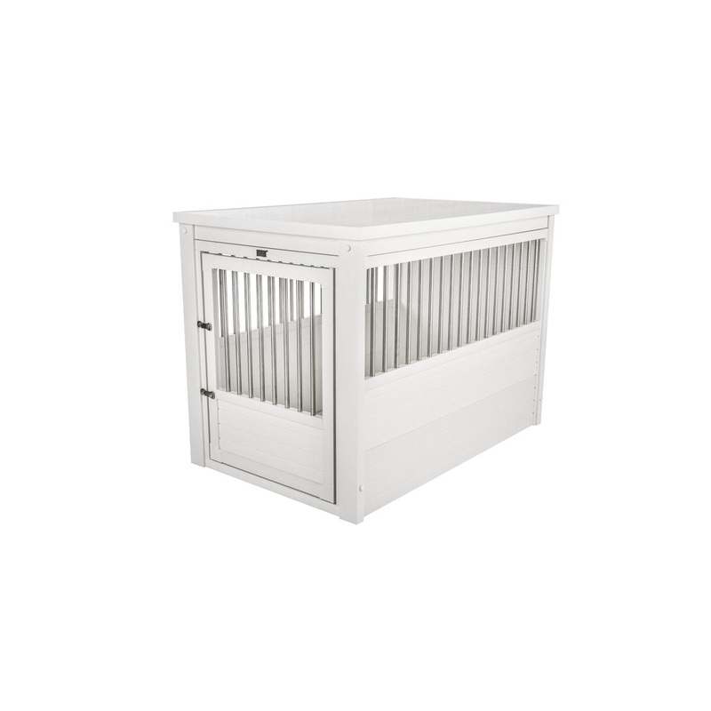 Southwick ECOFLEX Furniture-Style Dog Crate  End Table Design Archie & Oscar Color: Antique White Size: X-Large (30.9″ H x 27.6″ W x 42.5″ D)