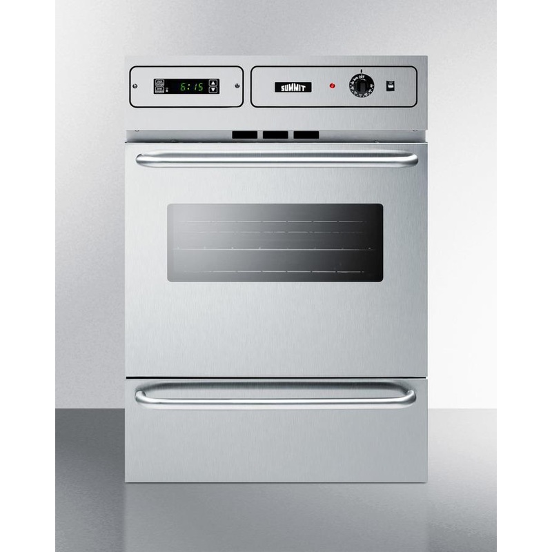 Summit TTM7882BKW 24″ Wide Gas Wall Oven