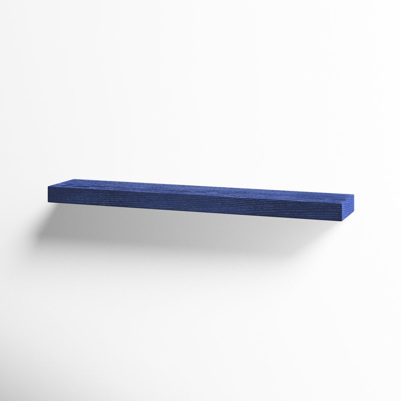 Sherice Floating Shelf AllModern Size: 1.97″ H x 36.23″ W x 10.24″ D Finish: Blue