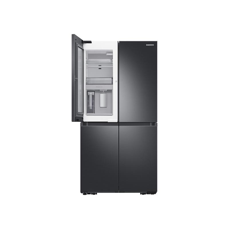 23 cu. ft. Smart Counter Depth 4-Door Flex Refrigerator with Beverage Center and Dual Ice Maker in Black Stainless Steel