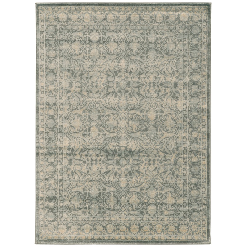 Benson Oriental Green Area Rug Threadbind Rug Size: Rectangle  7’10” x 10’6″