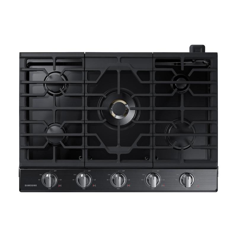 Samsung NA30N7755TG 30″ Smart Gas Cooktop with 22K BTU Dual Power Burner in Black Stainless Steel