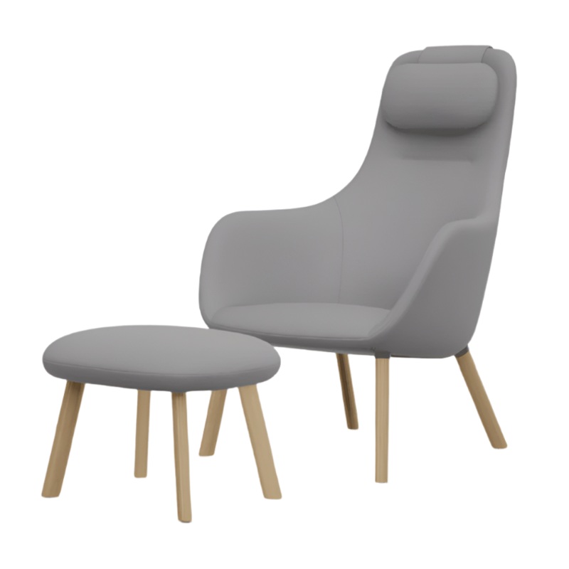 HAL Lounge Chair & Ottoman Loose Seat Cushion