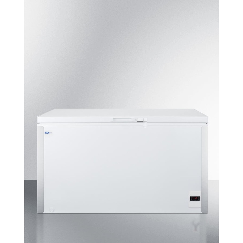 Summit EQFF122 Commercially Listed 13.1 Cu.Ft. Frost-Free Chest Freezer In White With Digital Thermostat For General Purpose Storage; Replaces Scff120